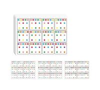 6 tarjetas multifuncionales de concentración preescolar, tarjetas de entrenamiento de seguimiento visual para habilidades de percepción visual, tarjeta de actividad de desarrollo portátil