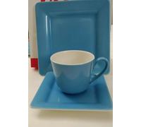 6 Tazas Café C/ Piatt Cuadrado Villeroy & Boch "Wonderful World Azul "Turquesa
