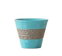 6 tazas de café de cerámica gruesa retro de 60 ml, creativas, concentradas, color azul cielo