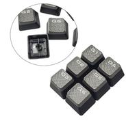 6 teclas antideslizantes G1/2/3/4/5/6 ABS retroiluminadas con textura antideslizante para teclados de juegos STRAFE K95, teclado retroiluminado ABS