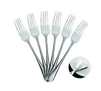 6 Tenedores de mesa acero inox. Colección Elegance 20 x 2,65 cm