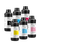 6 tintas LED de 500 ml compatibles con varios cabezales de impresión, incluidos DX4 DX5 DX6 DX7 DX10 TX800 XP600 para 1390 L800 L1800 L805 R1800 R1900 en colores BK C M Y LM(For Hard Materials)