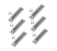 6 tiradores modernos de metal de 7,6 cm, resistentes a la corrosión, simples para cajones de cocina y baño, tiradores de gabinete