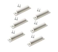 6 tiradores modernos de metal de 7,6 cm, resistentes a la corrosión, simples para cajones de cocina y baño, manijas de gabinete