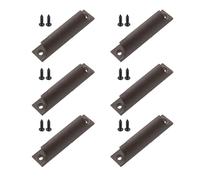 6 tiradores modernos de metal de 7,6 cm, resistentes a la corrosión, simples para cajones de cocina y baño, tiradores de gabinete