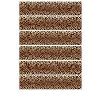 6 Tiras Comestibles con Estampado Leopardo para Bordes de Tartas, 28 x 6,2 cm Decoraciones Comestibles con Estampado Guepardo para Fiestas de Cumpleaños y Aniversarios (Degradado)