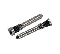 6 tornillos de carcasa para iPhone 15/16 Series: Plus, Pro, Pro Max. Pentalobe 5 Point Stern Tornillos (6 unidades) (Titanio (Gris)