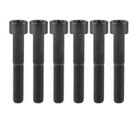 6 Tornillos de Titanio M7/m8x15 20 25 30 32 35 40 43 45 50 60 70 mm con Llave Allen y Tornillo de Cabeza Plana, Dorado, M7, 60 mm