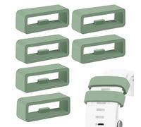 6 trabillas para correa para Garmin Forerunner 255, 265, Venu 2/Venu 3/Vivoactive 4, anillo de bloqueo de 22 mm, anillo de repuesto para reloj inteligente, color verde