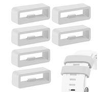 6 trabillas para correa para Garmin Forerunner 255, 265, Venu 2/Venu 3/Vivoactive 4, anillo de bloqueo de 22 mm, anillo de repuesto para reloj inteligente, color gris