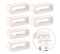 6 trabillas para correa para Garmin Forerunner 265S/255S/255S Music/Vivoactive 4S/Venu 3S/Venu 2S/Vivomove 3S, anillo de bloqueo de repuesto de 18 mm para reloj inteligente, Starlight