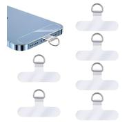6 Transparente Parches de Cuerda para Movil, Universal Parche de Correa de Cordón para Teléfono Movil, Parche para Teléfono Correa Movil Cuello Compatible con la Mayoría de las Carcasas