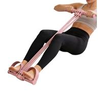 6-Tube Detachable Resistance Band With Foot Pedal - Full Body Workout Anywhere | Portable Yoga Strength Band For Home Office Outdoor | Adjustable Resistance 6 Levels, Shapes Arms Legs Glutes (Color Ra