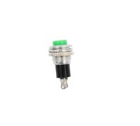 6 uds 10MM botón pequeño DS-316 314 sin bloqueo timbre de reinicio automático bocina interruptor de llave de encendido redondo(Black below)