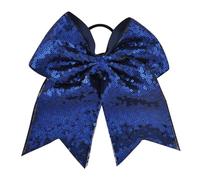 6 uds 28 colores 7 pulgadas cinta de lentejuelas lazos for el cabello DIY grandes y dulces bandas elásticas for accesorios for for for mujeres(Color4)