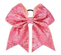 6 uds 28 colores 7 pulgadas cinta de lentejuelas lazos for el cabello DIY grandes y dulces bandas elásticas for accesorios for for for mujeres(Color17)