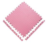 6 uds 30 * 30cm Deportes Gimnasio protección EVA Hoja Grano Suelo esteras Yoga Fitness Antideslizante Empalme alfombras Espesar Choque Sala de Entrenamiento para Gimnasio(Coffee)