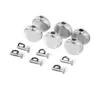 6 Uds Afinador de Guitarra Botones de Clavija de Afinación de Metal Cabezales de Botón de Afinación Perillas de Repuesto para Guitarra Eléctrica Acústica (SILVER)