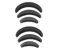 6 uds DIY aumento de volumen del cabello almohadilla de esponja Puff Up Insert Base Up-do Styling accesorios para el cabello negro
