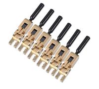 6 Uds Guitarra Eléctrica Trémolos Puente Monturas Metal Bloqueado Cuerda Rodillo Trémolos Trémolo Monturas