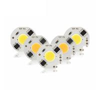 6 uds LED 3W 5W 7W 9W COB Chip lámpara 220V IC inteligente No necesita controlador bombilla LED para foco de luz de inundación iluminación Diy blanco frío blanco cálido,Blanco cálido,5W