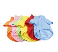6 uds Lindo Mascota Cachorro Collar Perro Camisa Perro pequeño Gato Ropa para Mascotas Chaleco Ropa Disfraz Camiseta