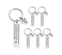 6 Uds. Llavero de Regalo de Agradecimiento Llavero de Agradecimiento Marca la Diferencia Regalos Inspiradores Regalos de Despedida para CompañEros de