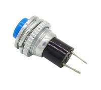 6 uds negro/verde/amarillo/azul/blanco/rojo apagado momentáneo encendido 0.5A 250VAC interruptores de botón Control remoto 10mm ESSEIEIE(Blue)