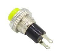 6 uds negro/verde/amarillo/azul/blanco/rojo apagado momentáneo encendido 0.5A 250VAC interruptores de botón Control remoto 10mm ESSEIEIE(Yellow)