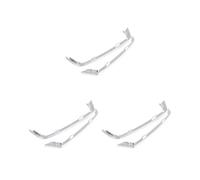 6 Uds Pegatinas Tapón de Ranura para Tweeter de Puerta para F10 F11- 5 Series 2011-2013 Marco de Altavoces de Puerta Cromado Abs