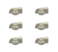 6 uds perillas de cabeza de pollo amplificador de Pedal de efectos Control de volúmenes de guitarra de piezas de repuesto de guitarra tapas de perilla de potenciómetro