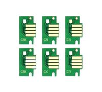6 uds PFI-102 Cartucho de Arco Chipa Nd 1Pc Chip de Tanque de Mantenimiento Apto for impresoras Canon IPF500 IPF600 IPF700 IPF510 IPF610 710 IPF605 720