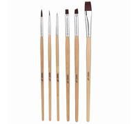6 uds pinceles para pintura al óleo, pincel de Maquillaje facial de Halloween, pincel de acuarela