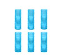 6 uds rodillos for el cabello autoadhesivos con flequillo de aire rizador pinzas for el cabello peine herramientas for rizar el cabello DIY Rulos(Blue,2.5cm)