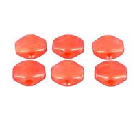 6 Uds Tapa de Clavija de Afinacin de Guitarra, Tapa de Llave de Sintonizador de Plstico de Perilla de Cabeza de Mquina para Reemplazo (Rojo