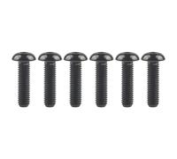 6 Uds Tornillos De Titanio M5X8 10 12 15 18 20 25 30Mm Tornillo De Soporte De Botella De Agua, Negro, M5,15mm