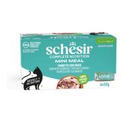 6 uds. x 50 g Schesir Mini Meal Atún con Dorada para gatos - Multipack