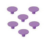 6 Un. TIRADOR Pomo Mueble Infantil resina ABS pintado morado - Diámetro 60MM