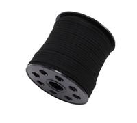 6 unidades de 10 m x 2,5 mm de cordón de piel de imitación de ante, cuerda clásica para manualidades, cinta para pulseras, para hacer joyas, manualidades, collares, paquete de regalo, color negro