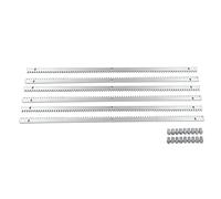 6 unidades de barra dentada para accionamiento de puertas correderas correderas, accesorios, diámetro φ12 mm