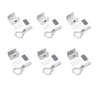 6 unidades de cerradura ajustable de aleación de aluminio para ventanas correderas, cerradura de seguridad para ventanas con llave, tope de seguridad antirrobo para la protección (Tipo D)