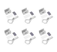 6 unidades de cerradura ajustable de aleación de aluminio para ventanas correderas, cerradura de seguridad para ventanas con llave, tope de seguridad antirrobo para la protección (B)
