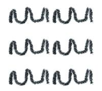 6 Unidades de Guirnalda navideña Artificial, Guirnalda Decorativa navideña de Color Verde Oscuro y Blanco, Realista y vívida, Guirnalda de imitación Flexible para la Puerta