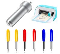 6 unidades de hoja de corte fino de acero de tungsteno con carcasa compatible con máquina de corte Cricut Joy, hoja de cuchillo premium con carcasa, cuchillas de plotter de corte, cuchillas de