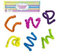 6 Unidades de Juguetes Fidget Varilla Sensorial de Silicona,Juguetes Sensoriales para Niños y Adultos,Ayuda para Autismo,Trastorno por Déficit de Atención e Hiperactividad(TDAH) y Reducción del Estrés