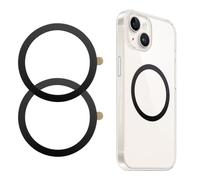 6 unidades de pegatinas magnéticas para MagSafe Ring Metallringe selbstklebend Magnetring für Handyhülle Universal Magnetring Handy Magnetic Phone Sticker Kompatibel mit iPhone Samsung Android Phone