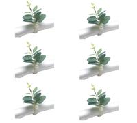 6 Unidades Elegante Servilletero Hebilla Serbieta Hebilla Verde Hoja Servilletero Anillo Decoración Boda Hebilla Simple para Servilletas