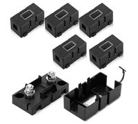 6 unidades Midi Portafusibles Caja de fusibles Mega Portafusibles Portafusibles Portafusibles para fusible de alta corriente Bloque de fusibles para coches, coches, camiones, vehículos de construcción