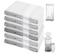 6 unidades para cubos de pañales compatibles con cesta: 16 l de relleno, papel de repuesto, cubo de basura, bolsa de pañales, bolsa de eliminación de pañales, resistente a los olores, color blanco