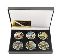 6 unidades por caja de monedas de desafío conmemorativas del 250 aniversario del Ejército de los Estados Unidos y el Cuerpo de Marines de los Estados Unidos (estilo 2-6 unidades)
